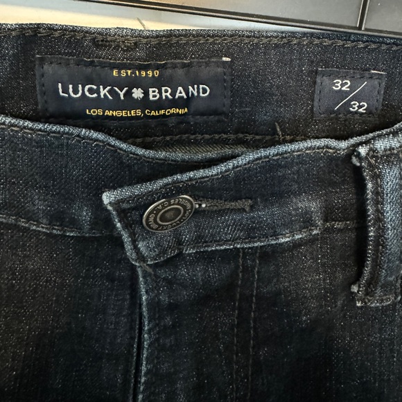 Lucky Brand 221 Original Straight Leg Dark Wash Blue Jeans Men’s 32 x 32 - Picture 3 of 4